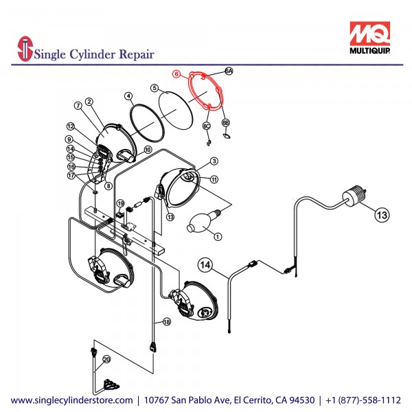 Multiquip E000045500 FRONT STOPPER