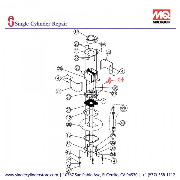 Multiquip E000079800 KNOB