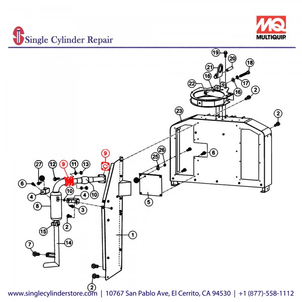 Multiquip E000209500 GASKET, MUFFLER