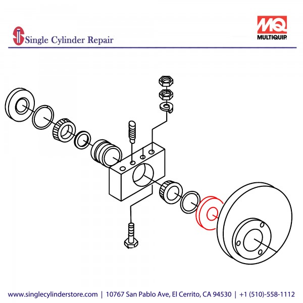 Multiquip SPACER CAM BUSHING C30HD EM14302