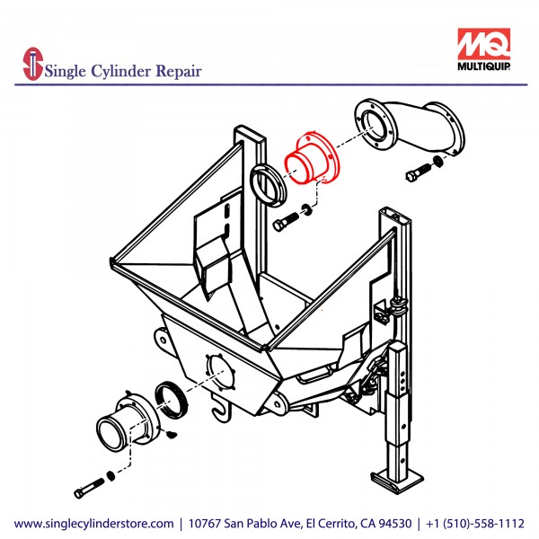 Multiquip SLEEVE 5" ASSEMBLY ST30,60,80 EM16804