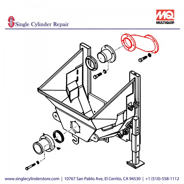 Multiquip SHUTTLE TUB ASSEMBLY ST30,60 EM16811