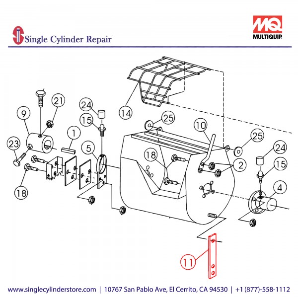 Multiquip EM201731 DRUM LATCH ESSICK 66