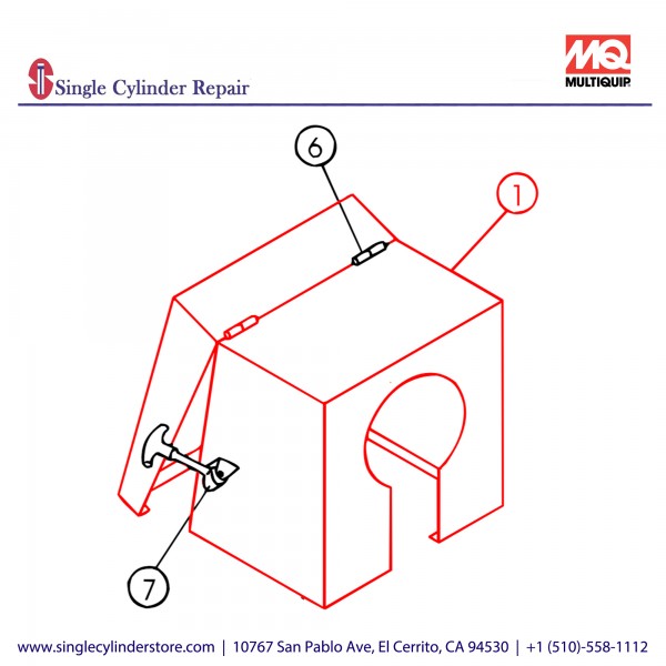 Multiquip EM202957 CAB ASSY-MIXER,120