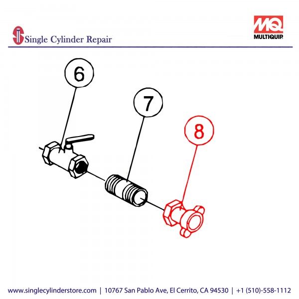 Multiquip COUPLER QUICK 3/4" EM23409