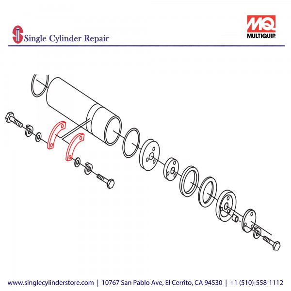 Multiquip CYLINDER RETAINER ST30,60,80 EM25110