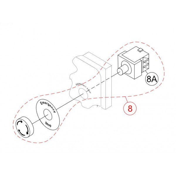 Multiquip EM517177 Button Emergency