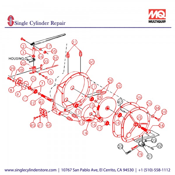 Multiquip EM600000 TRANSMISSION ASSY TRUCK ONLY	