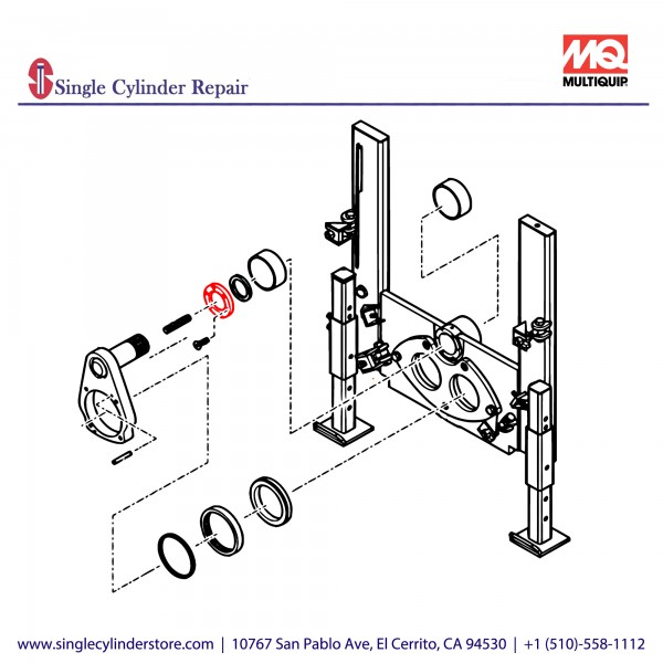 Multiquip Retainer, nun plate EM801994