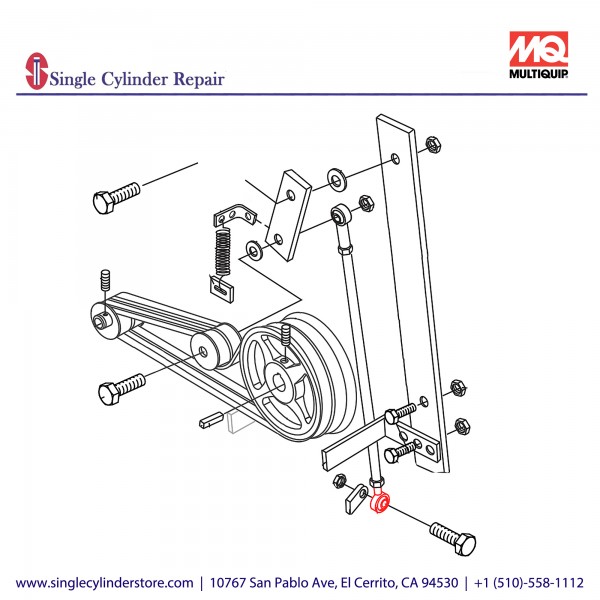 Multiquip EM959080 ROD END ECF6 59249 WM-70S/P