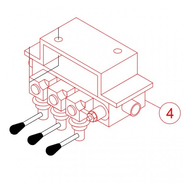 Multiquip EM98046 VALVE REMIXER W/ 3 LEVERS