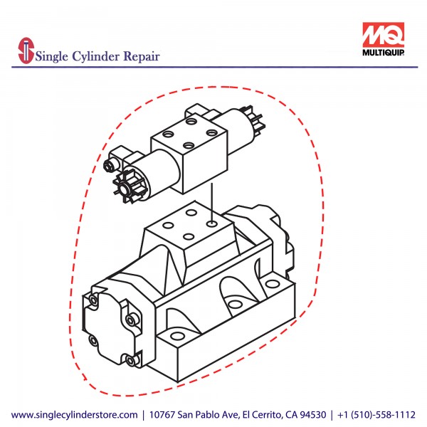 Multiquip Valve, Main D08 with Pilots LS60TD EM98221