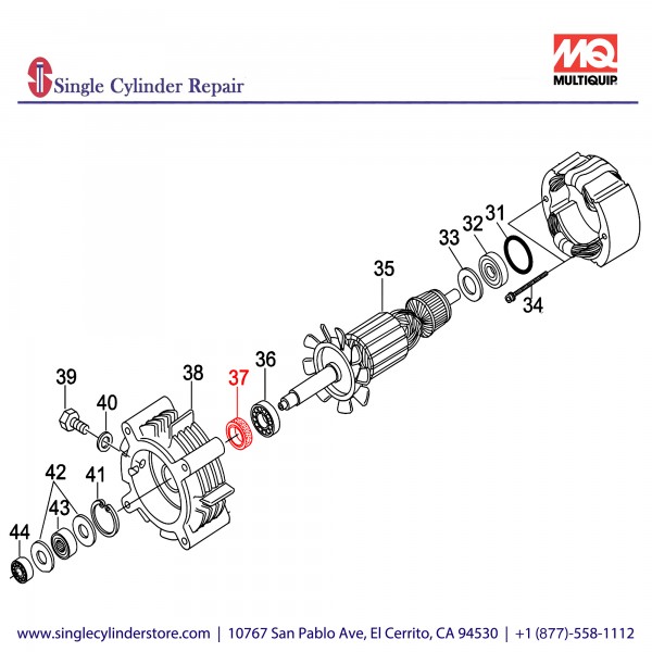 Multiquip H9MHS15257 Seal Oil HBC-16DI