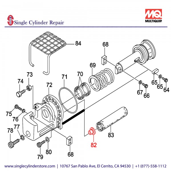 Multiquip H9T4390000 Bushing HBC-16DI