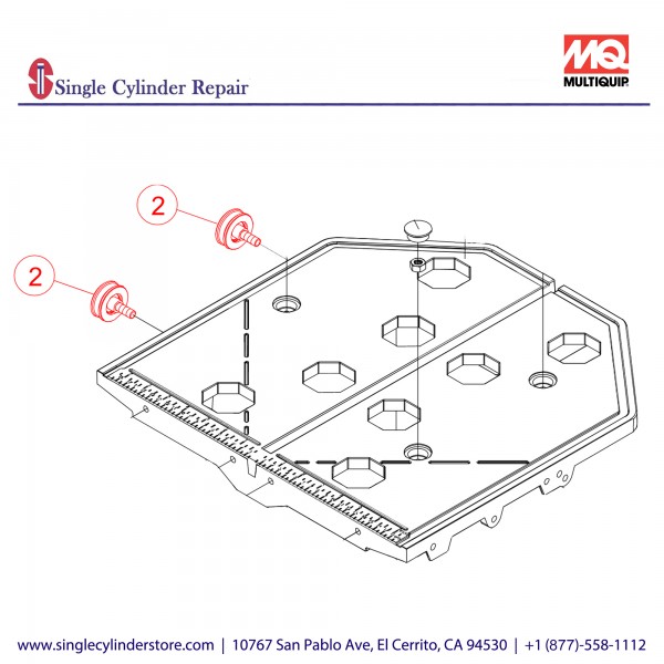 Multiquip TP100097 Guide Roller