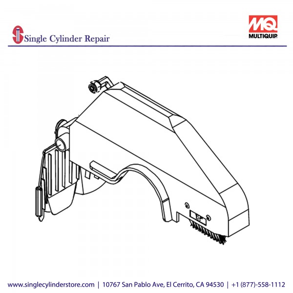 Multiquip TP100129 10" blade guard Assy