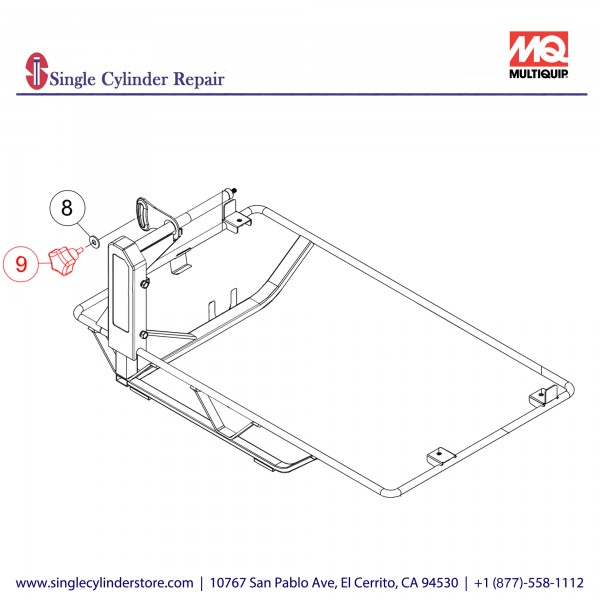 Multiquip TP100139 KNOB