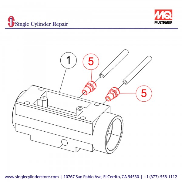 Multiquip TP110012 Male Connector