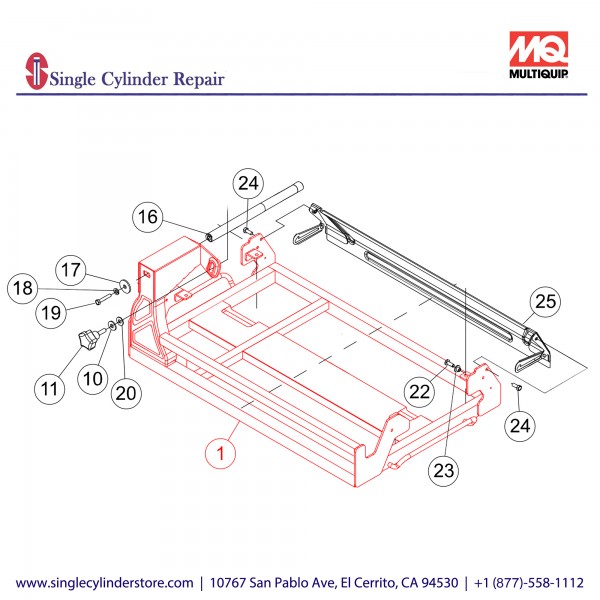 Multiquip TP110017 Main Frame TP24X