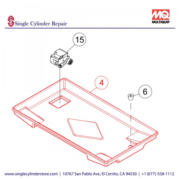 Multiquip TP110020 Water Tray