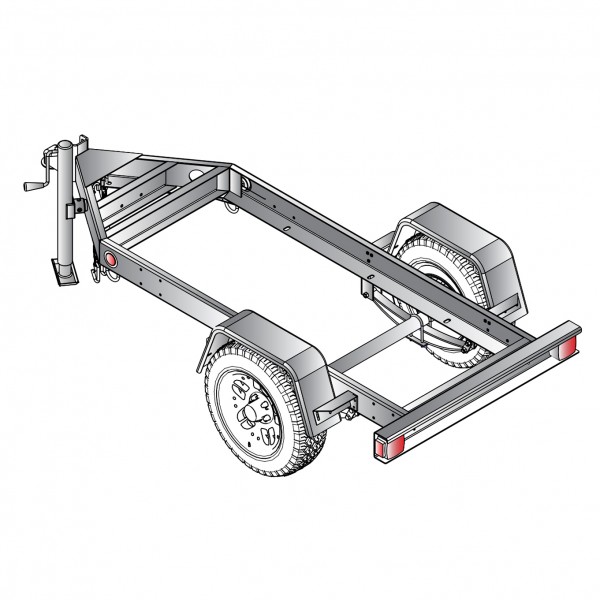 Multiquip TRLR25US2 Single Axle Trailer