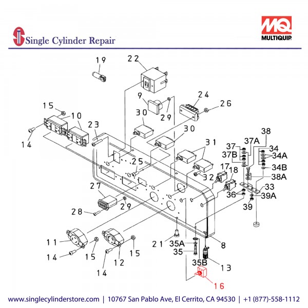 Multiquip Y0601830776 Full Power Switch Model : DA7000SSA2