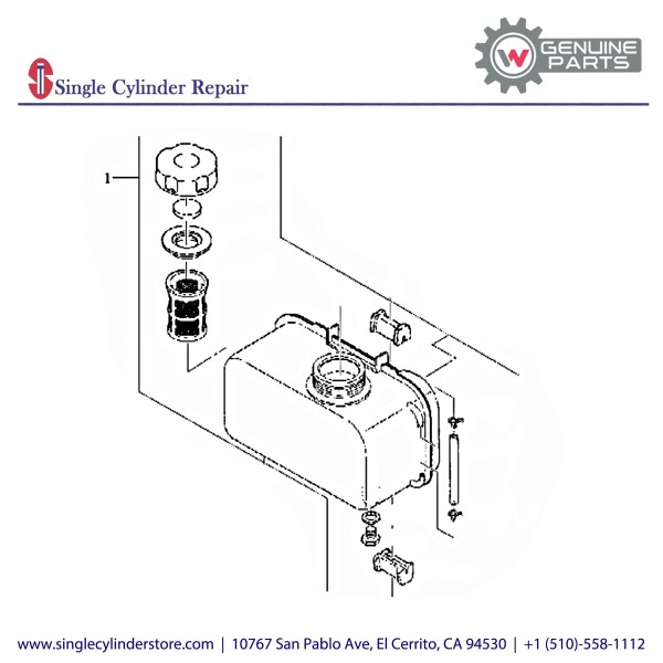 Wacker 5000085564 Fuel Tank 