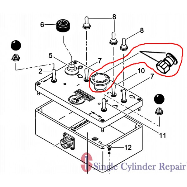 Wacker Actuator Emergency Button 5000086678