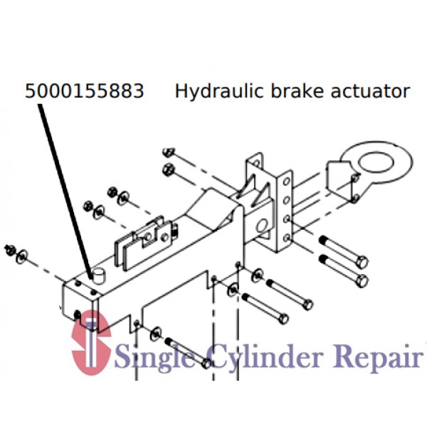 Wacker Hydraulic brake actuator 5000155883