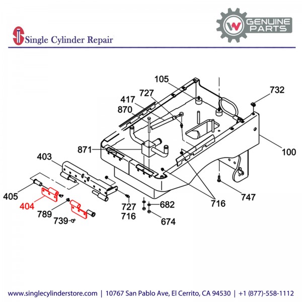 Wacker 5000181474 Hinge