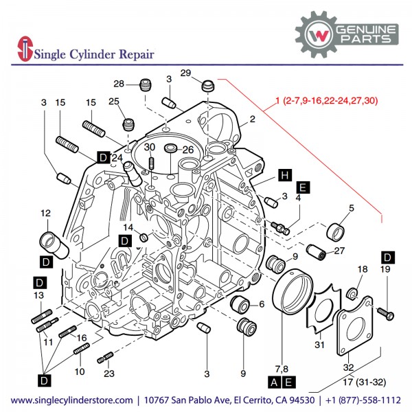 Wacker 5000207773 Crankcase