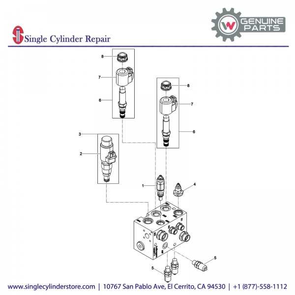 Wacker 5000220308 Block-Hydraulic