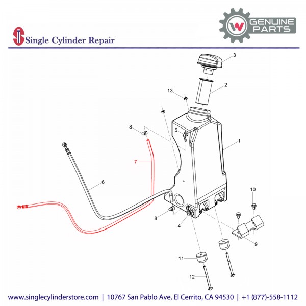 Wacker 5100010245 Fuel Hose