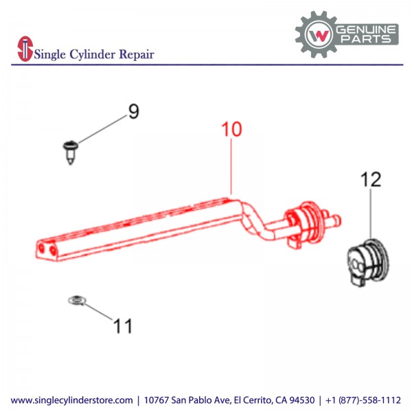 Wacker 5100026391 Fuel Hose