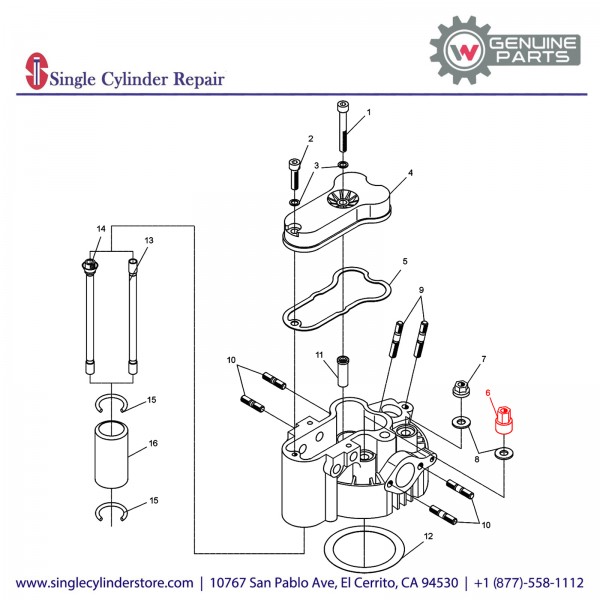 Wacker 5000034839 Nut Collar Type