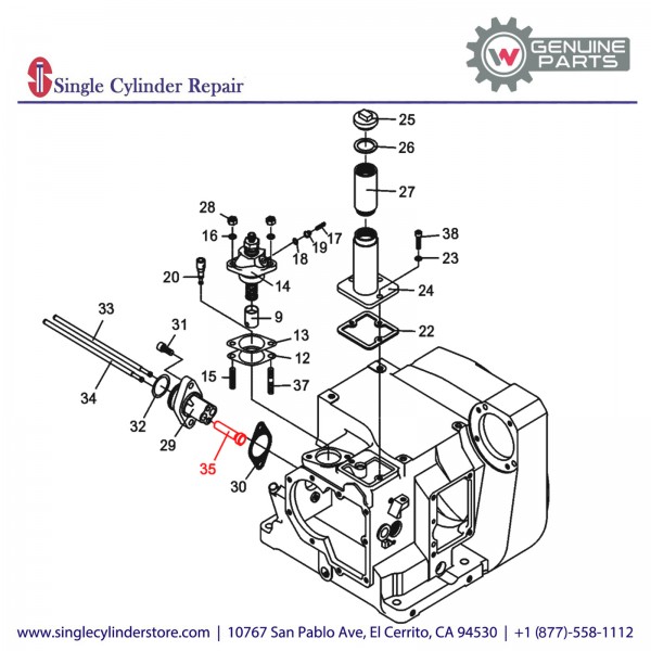 Wacker 5000037278 Tappet