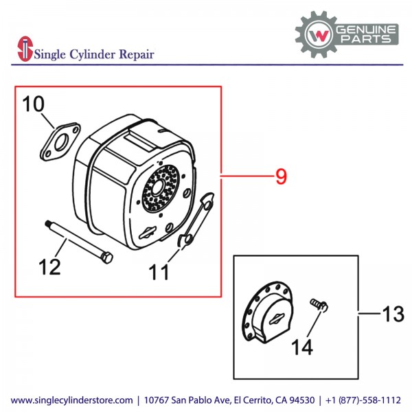 Wacker 5000037541 Muffler