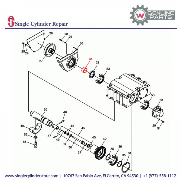 Wacker 5000039105 Bearing Inner Ring 40 X 48 X 22