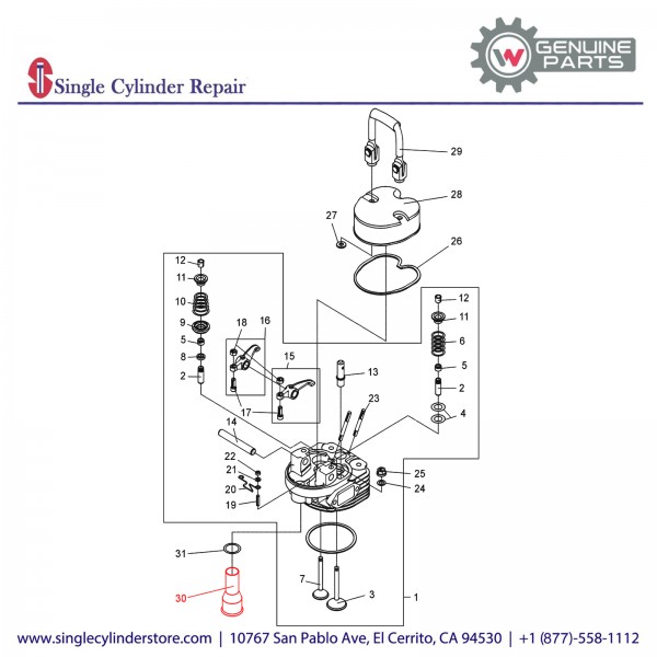 Wacker 5000039962 Tube Push Rod