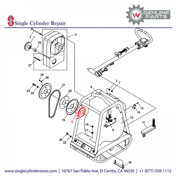 Wacker 5000045742 CLUTCH-CENTRIFUGAL, COMPLETE