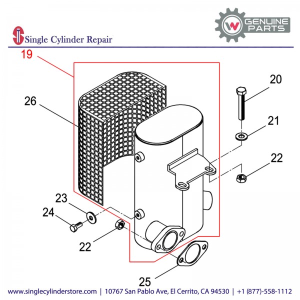 Wacker 5000045838 MUFFLER