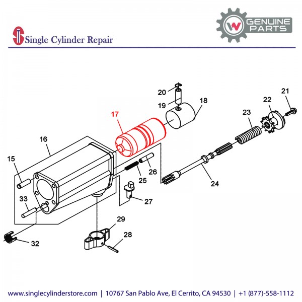 Wacker 5000046190 PISTON-PERCUSSION SYSTEM