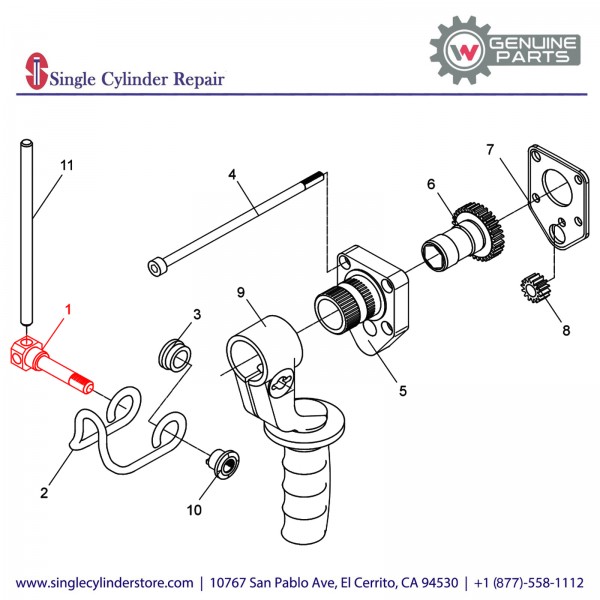 Wacker 5000046208 BOLT-TOOLHOLDER SPRING