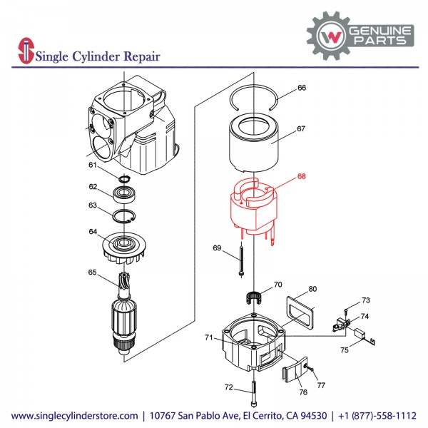 Wacker 5000047774 Stator