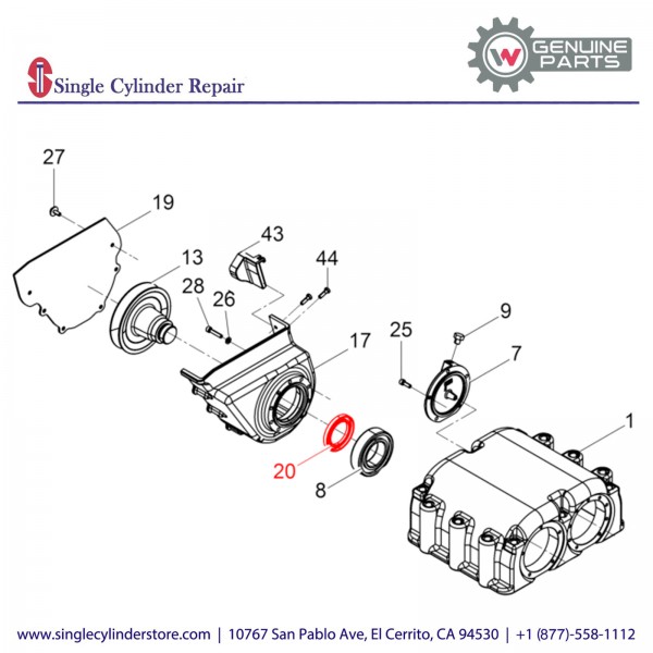 Wacker 5000048854 Rotary Shaft Seal