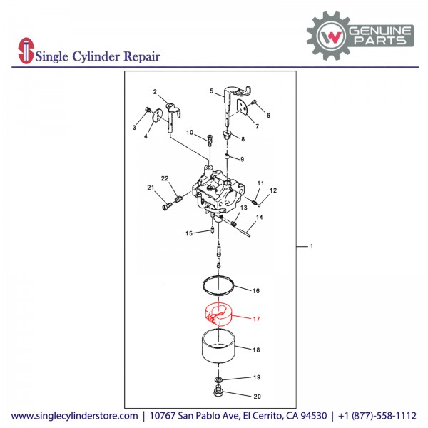 Wacker 5000053685 FLOAT-ASSEMBLY