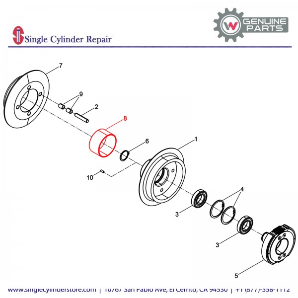 Wacker 5000058536 Bushing