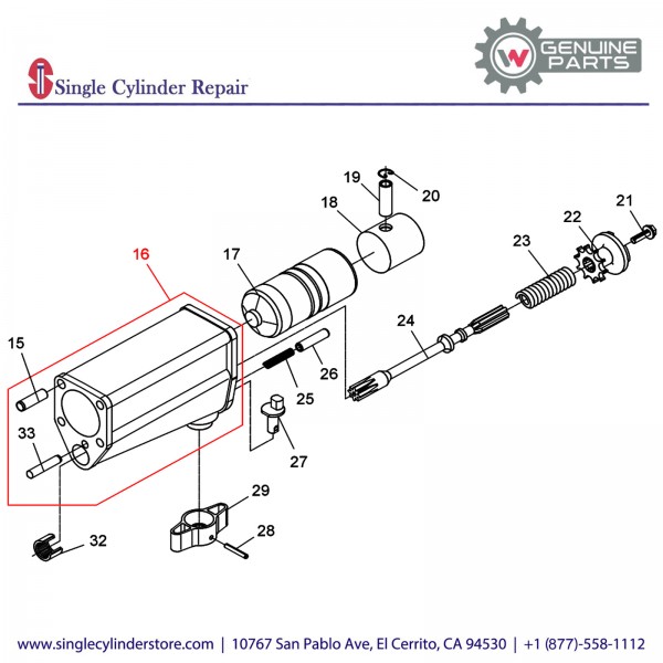 Wacker 5000064052 CRANKCASE, EHB10