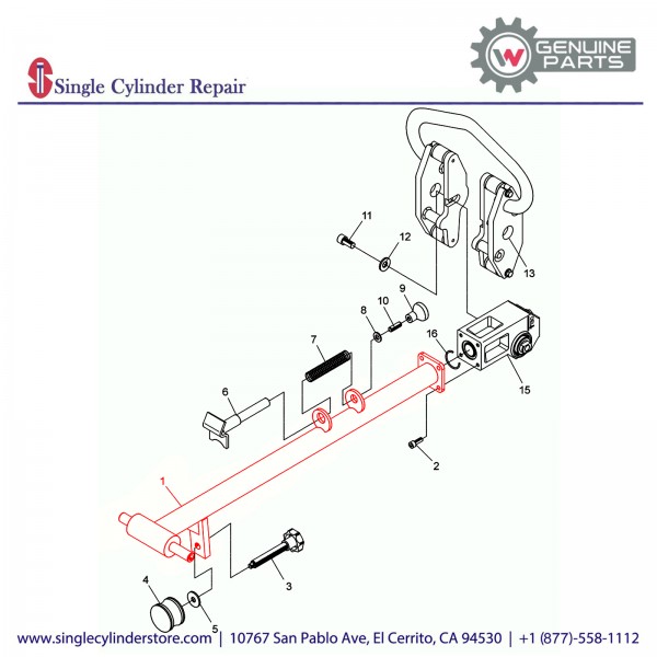 Wacker 5000068199 HANDLE-COMPLETE