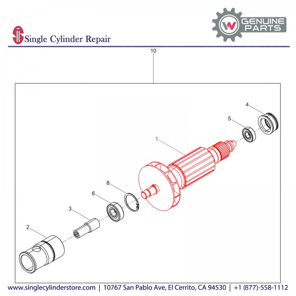 Wacker 5000070145 ROTOR 220V